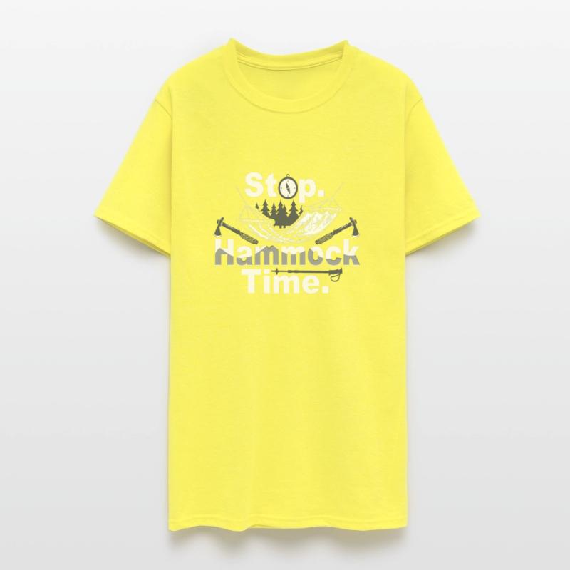 Hikers And Campers Stop Hammock Time