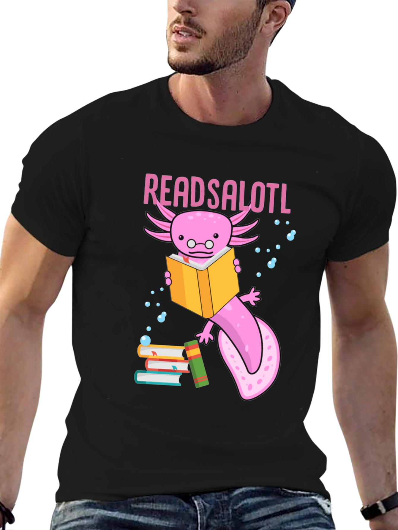 ReadsALOTL Axolotl Reading T-Shirt
