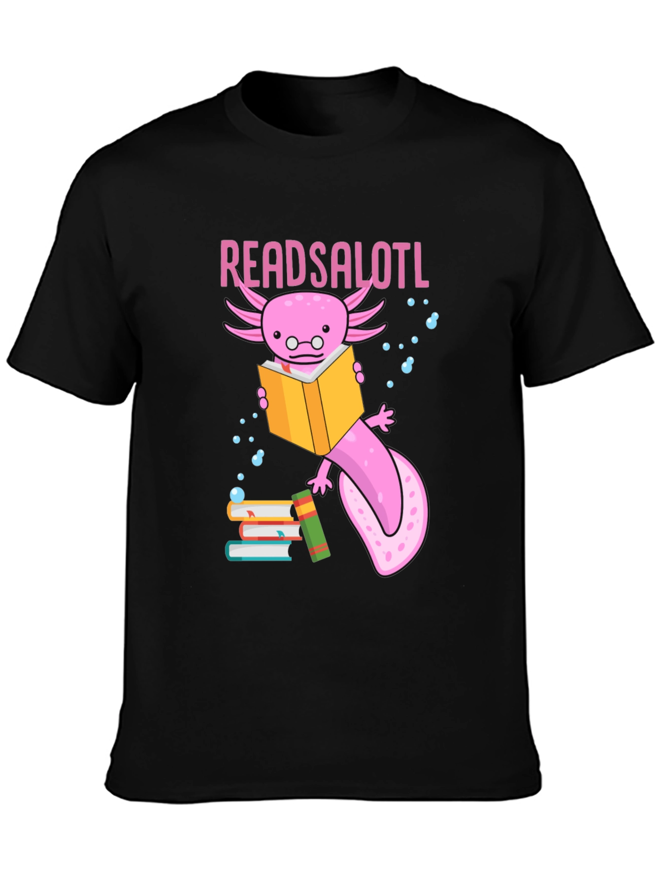 ReadsALOTL Axolotl Reading T-Shirt