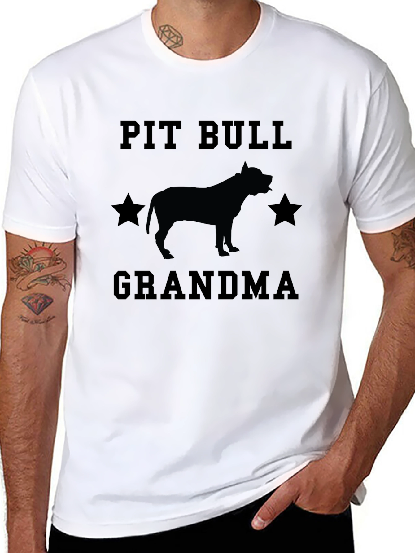 Pit Bull Grandma T-Shirt - Dog Lover Tee
