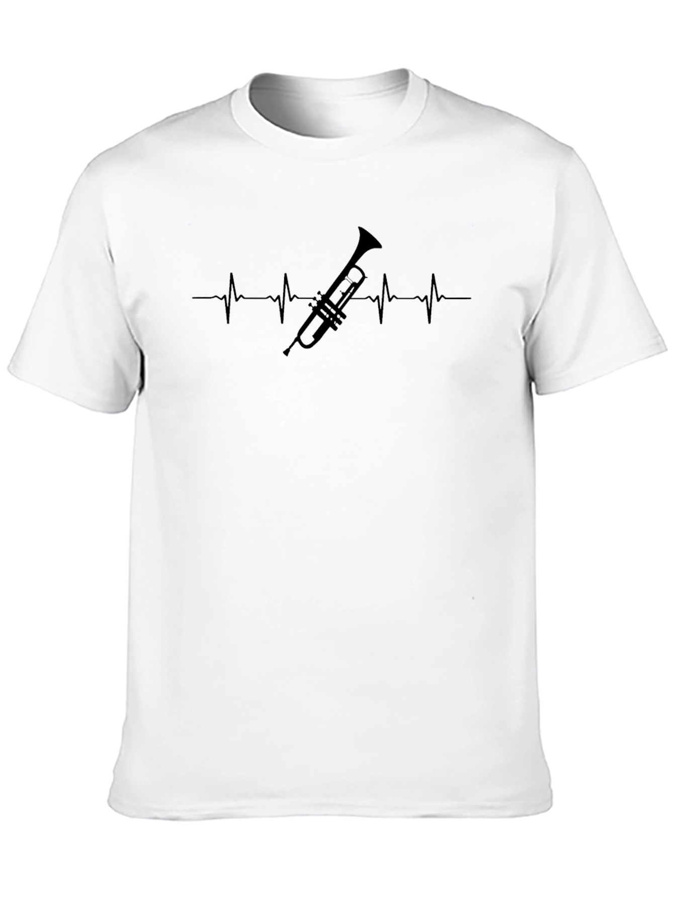 Trumpet Heartbeat T-Shirt - Musicians Tee
