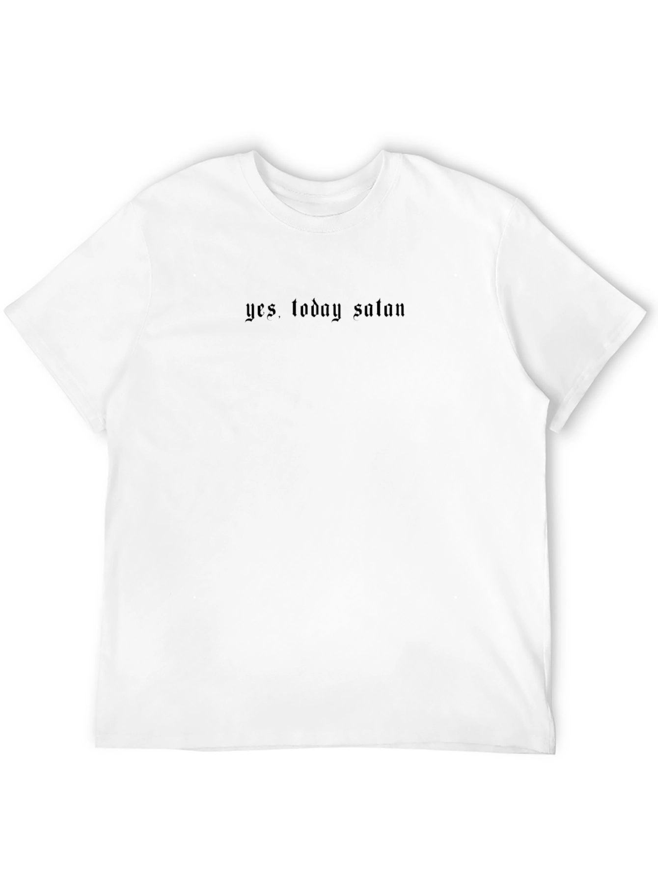 Yes Today Satan Graphic Tee - Black Gothic Shirt
