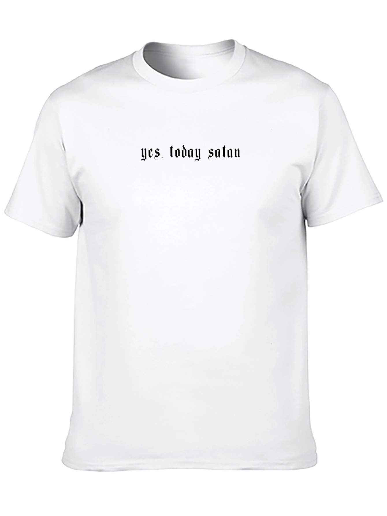 Yes Today Satan Graphic Tee - Black Gothic Shirt
