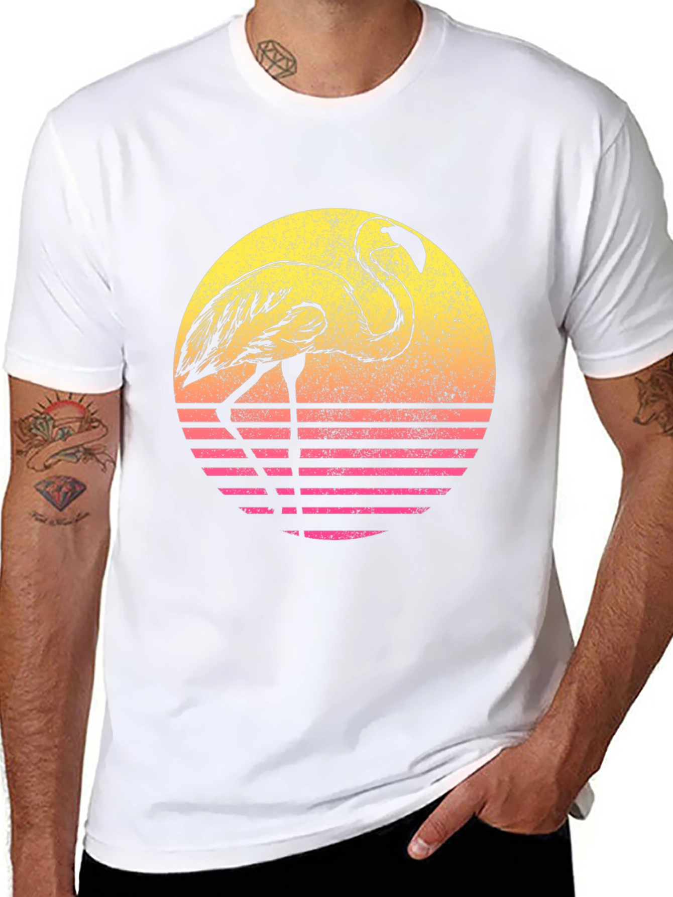 Retro Flamingo Graphic Tee