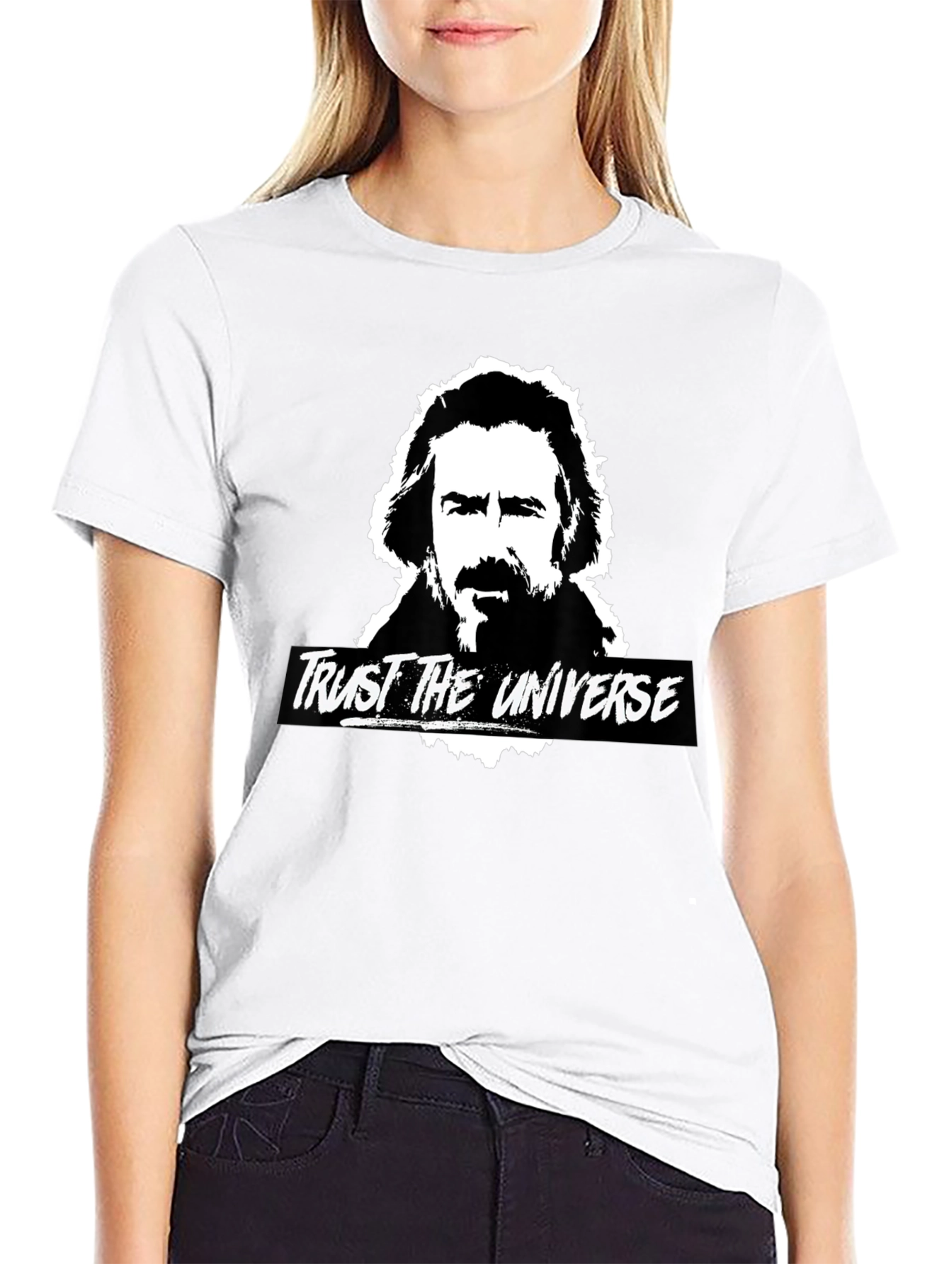 Trust The Universe Graphic Black T-Shirt