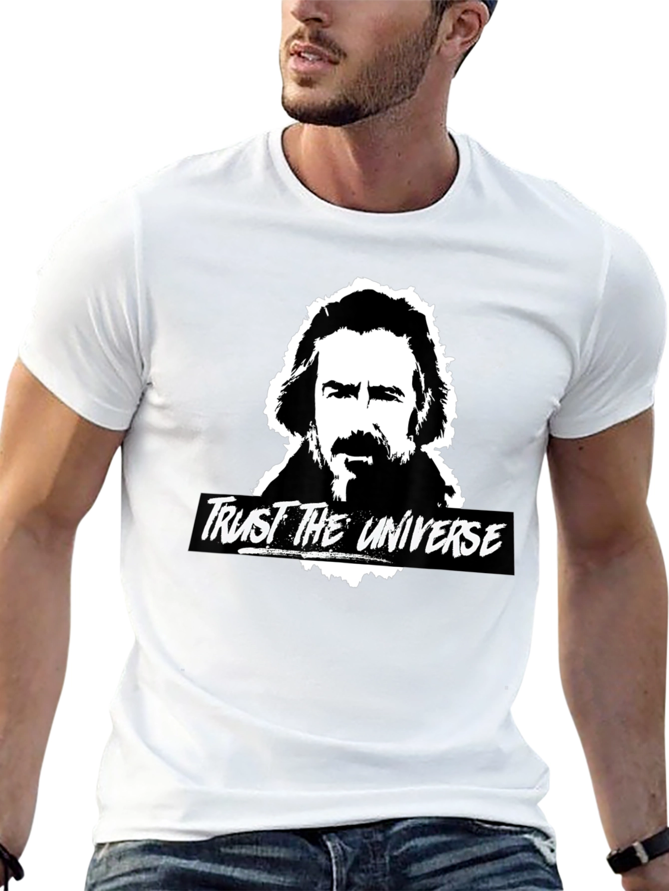 Trust The Universe Graphic Black T-Shirt