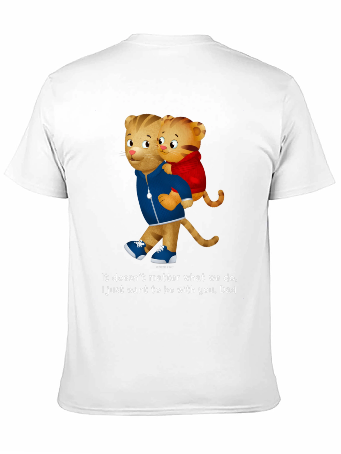 Daniel Tiger Dad and Son Black T-Shirt