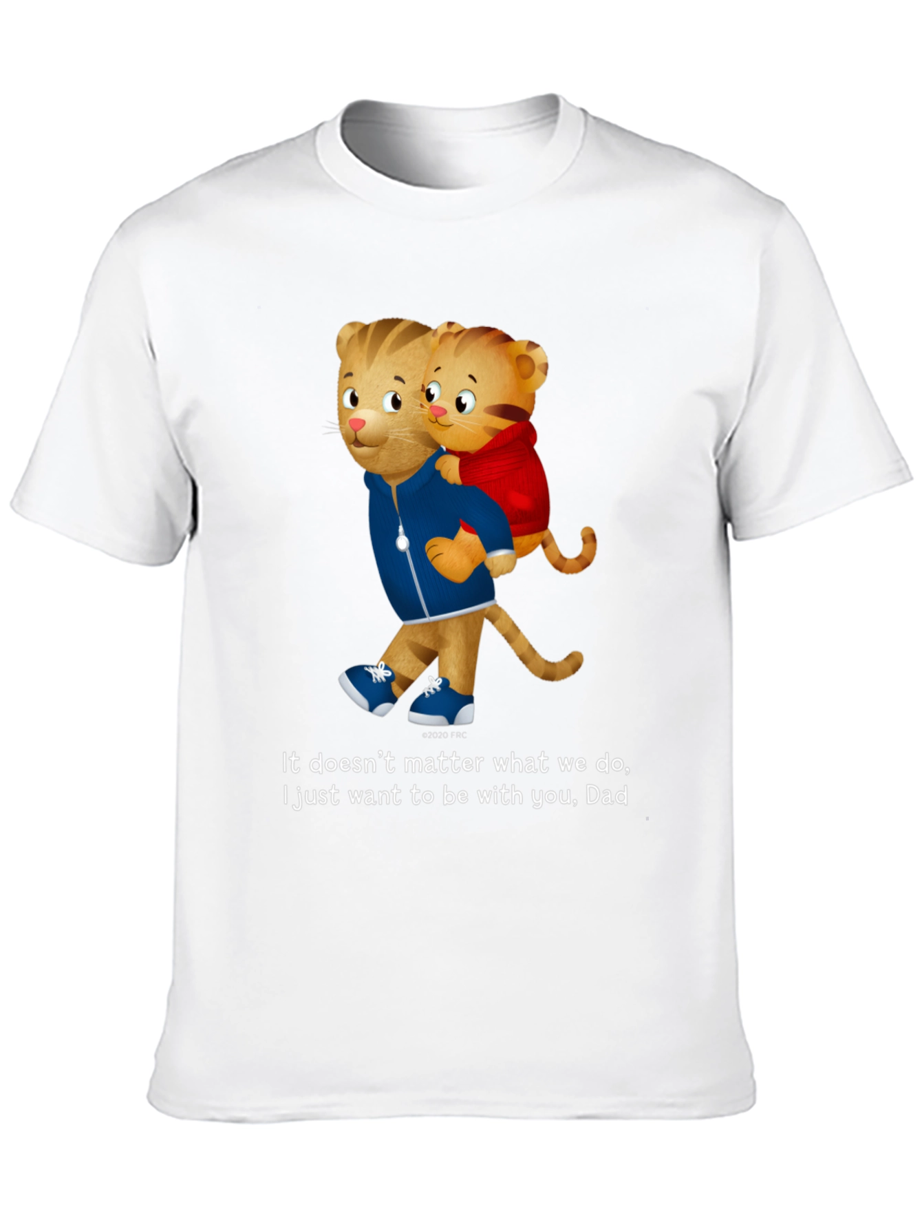 Daniel Tiger Dad and Son Black T-Shirt