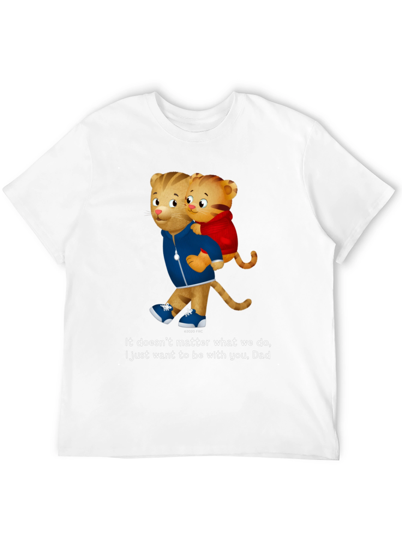 Daniel Tiger Dad and Son Black T-Shirt