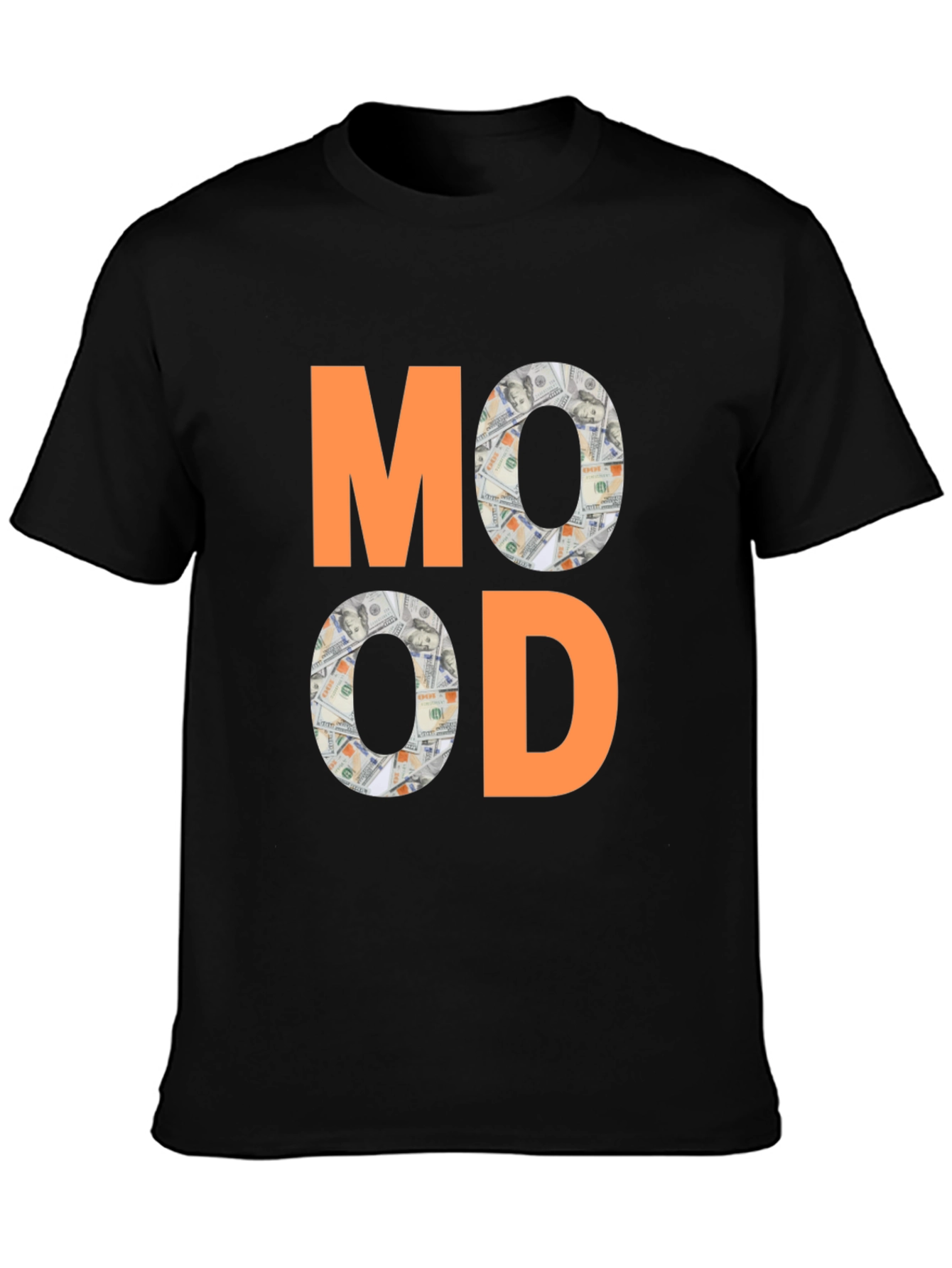 Mood Money Graphic Tee - Black Cotton T-Shirt