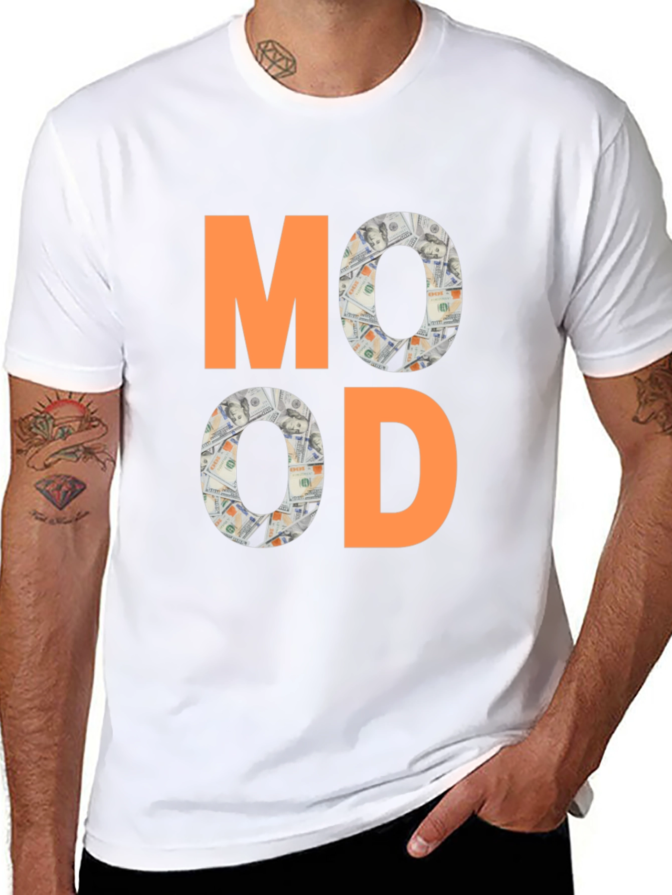 Mood Money Graphic Tee - Black Cotton T-Shirt