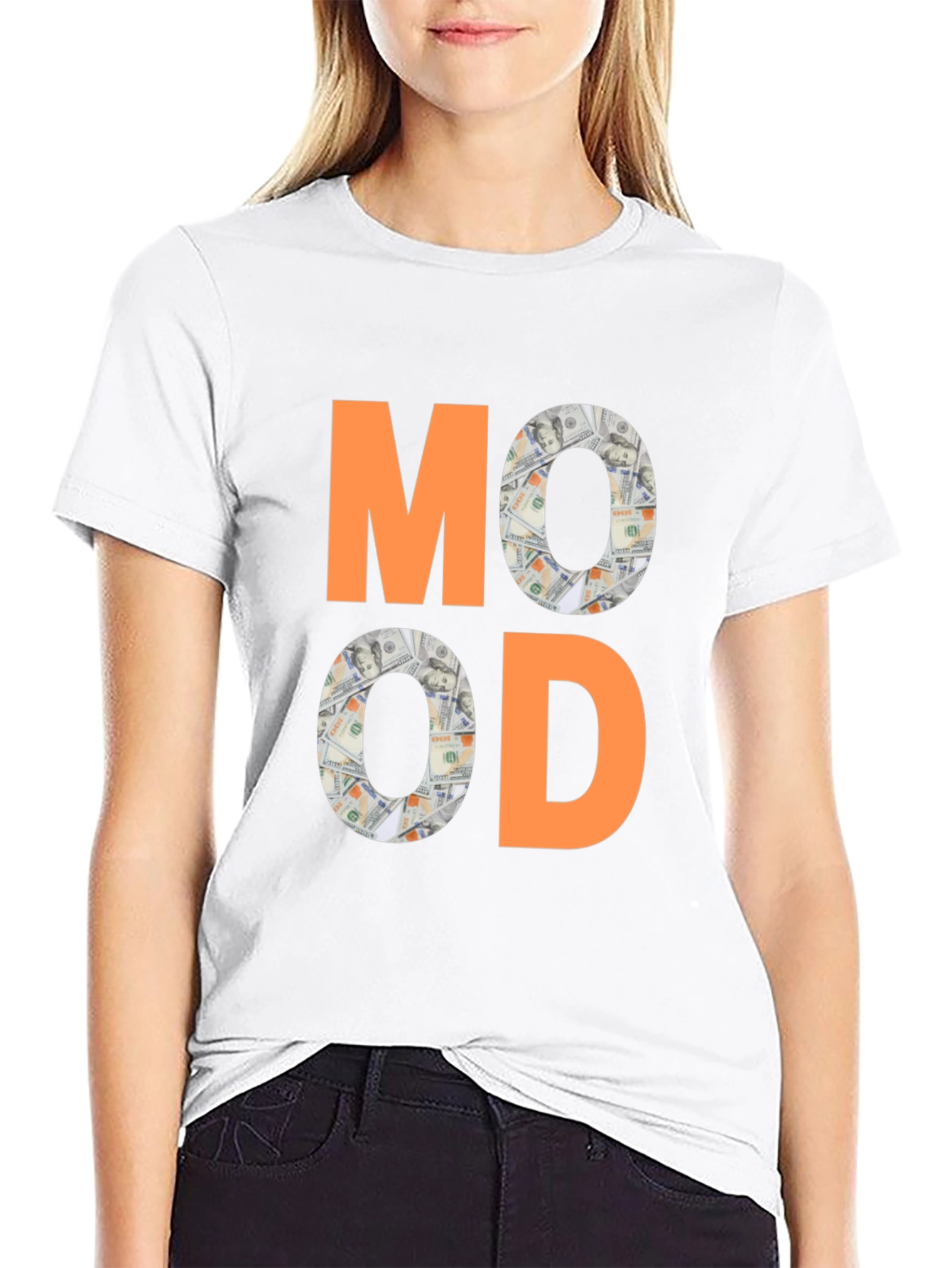 Mood Money Graphic Tee - Black Cotton T-Shirt
