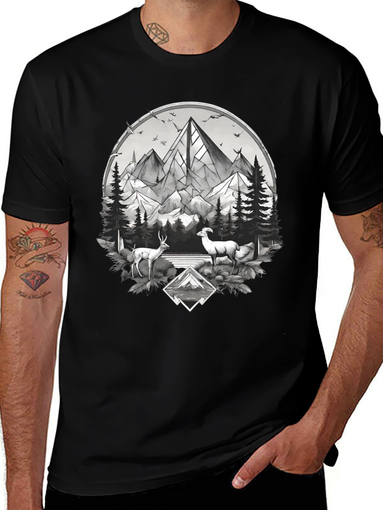 Mountainscape Graphic Tee