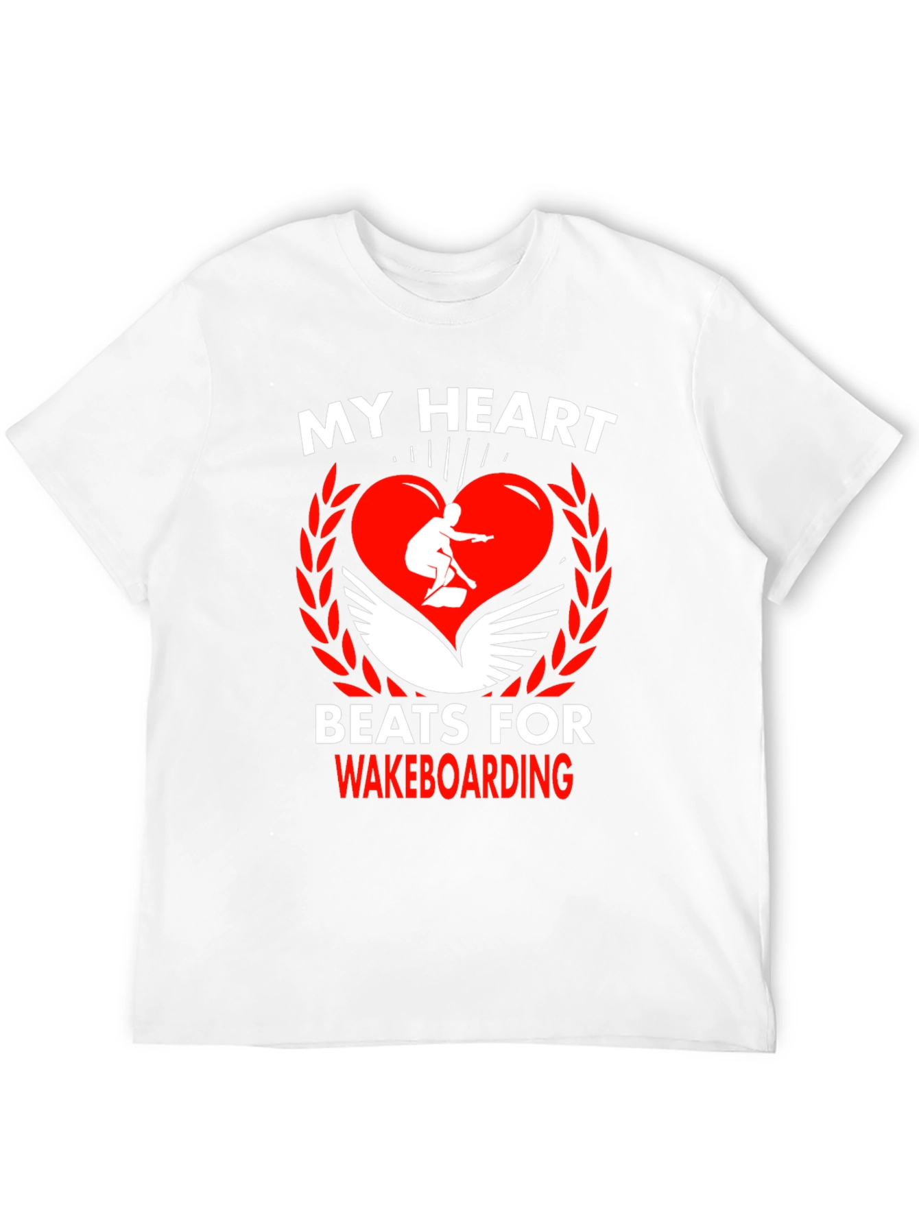 Wakeboarding Heartbeat Tee - Passion on Display!