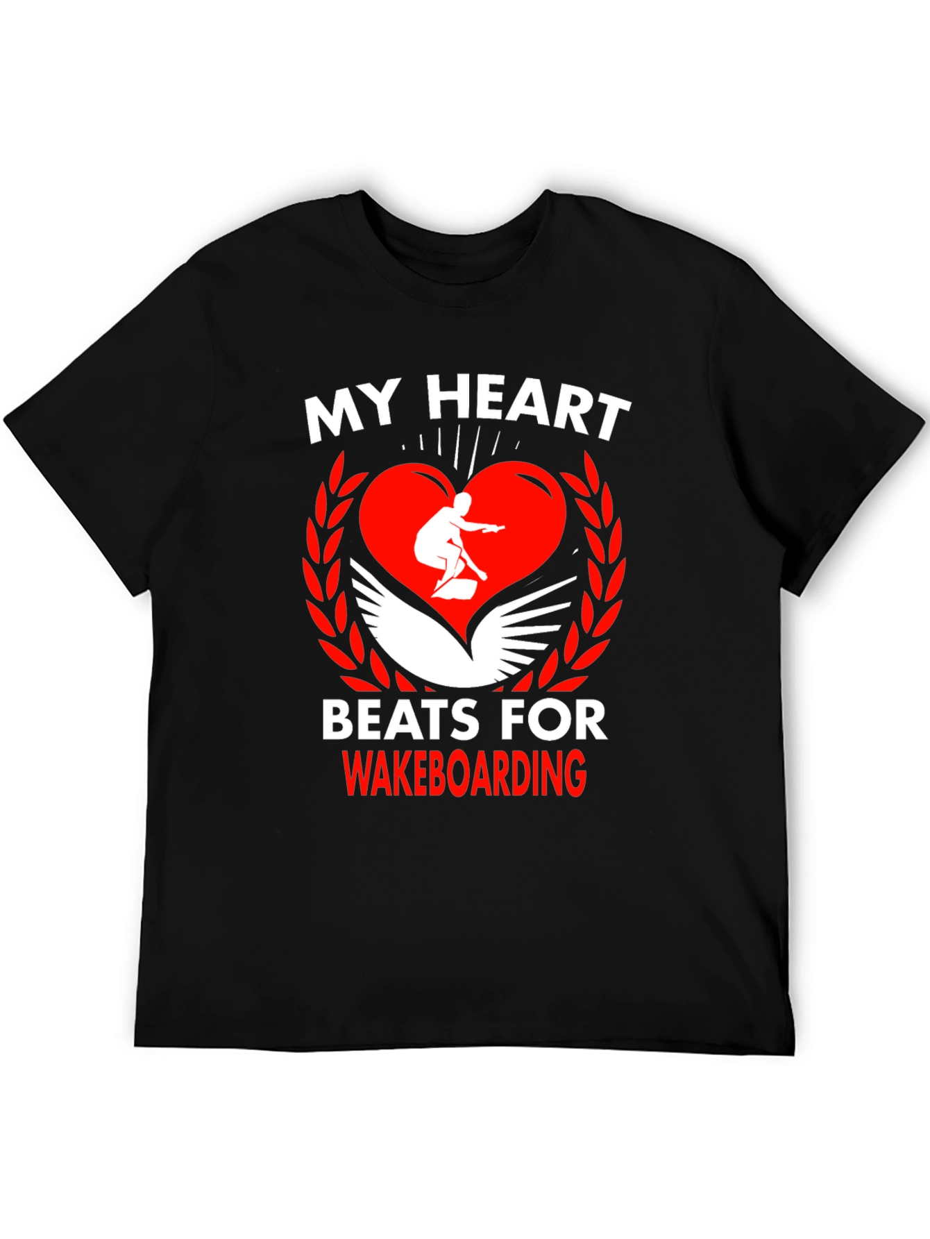 Wakeboarding Heartbeat Tee - Passion on Display!