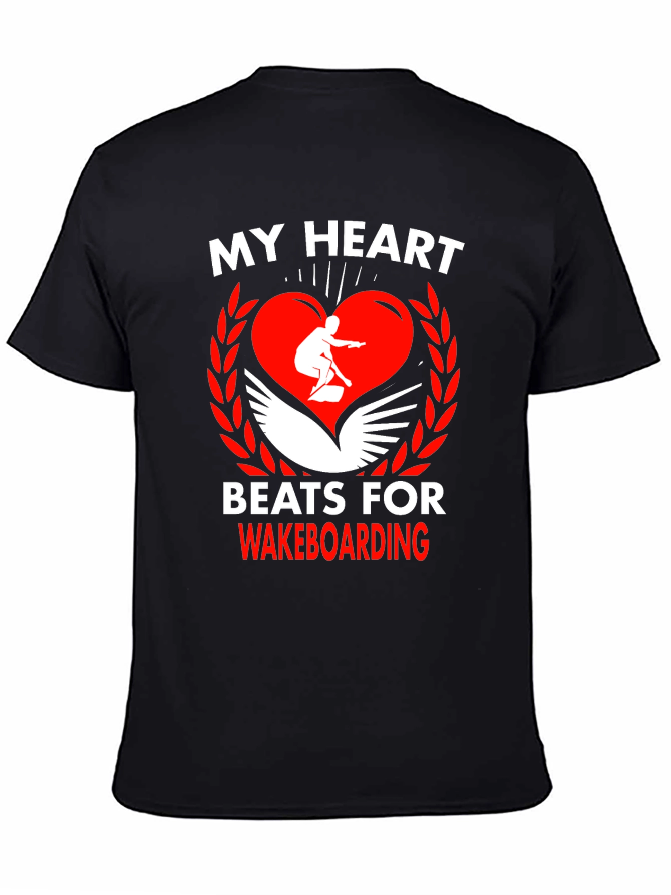 Wakeboarding Heartbeat Tee - Passion on Display!