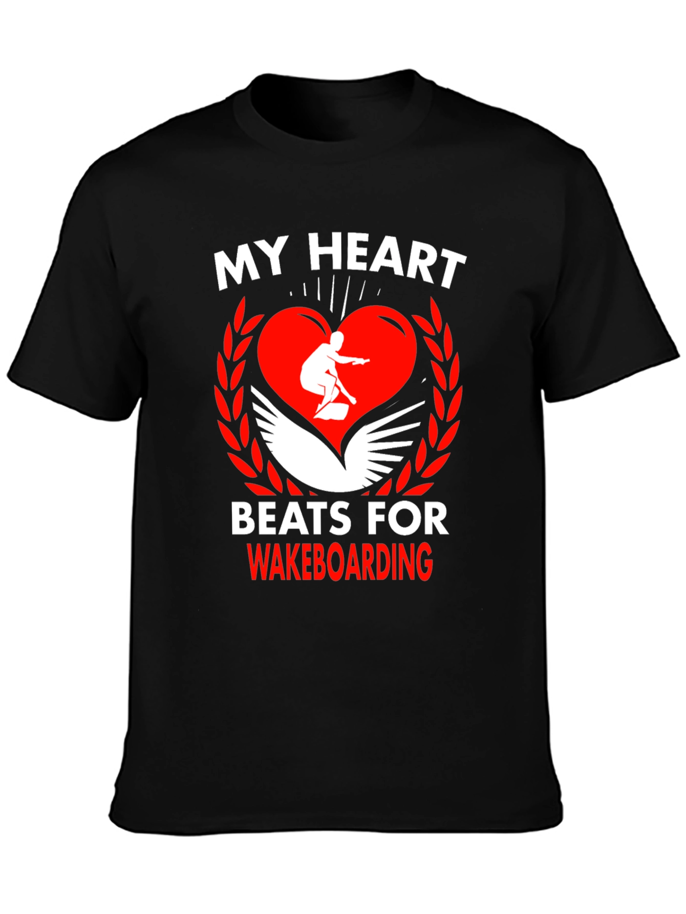 Wakeboarding Heartbeat Tee - Passion on Display!