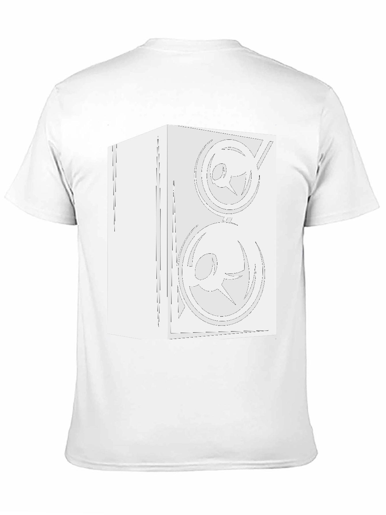 Speaker Graphic Tee - Black Cotton Comfort