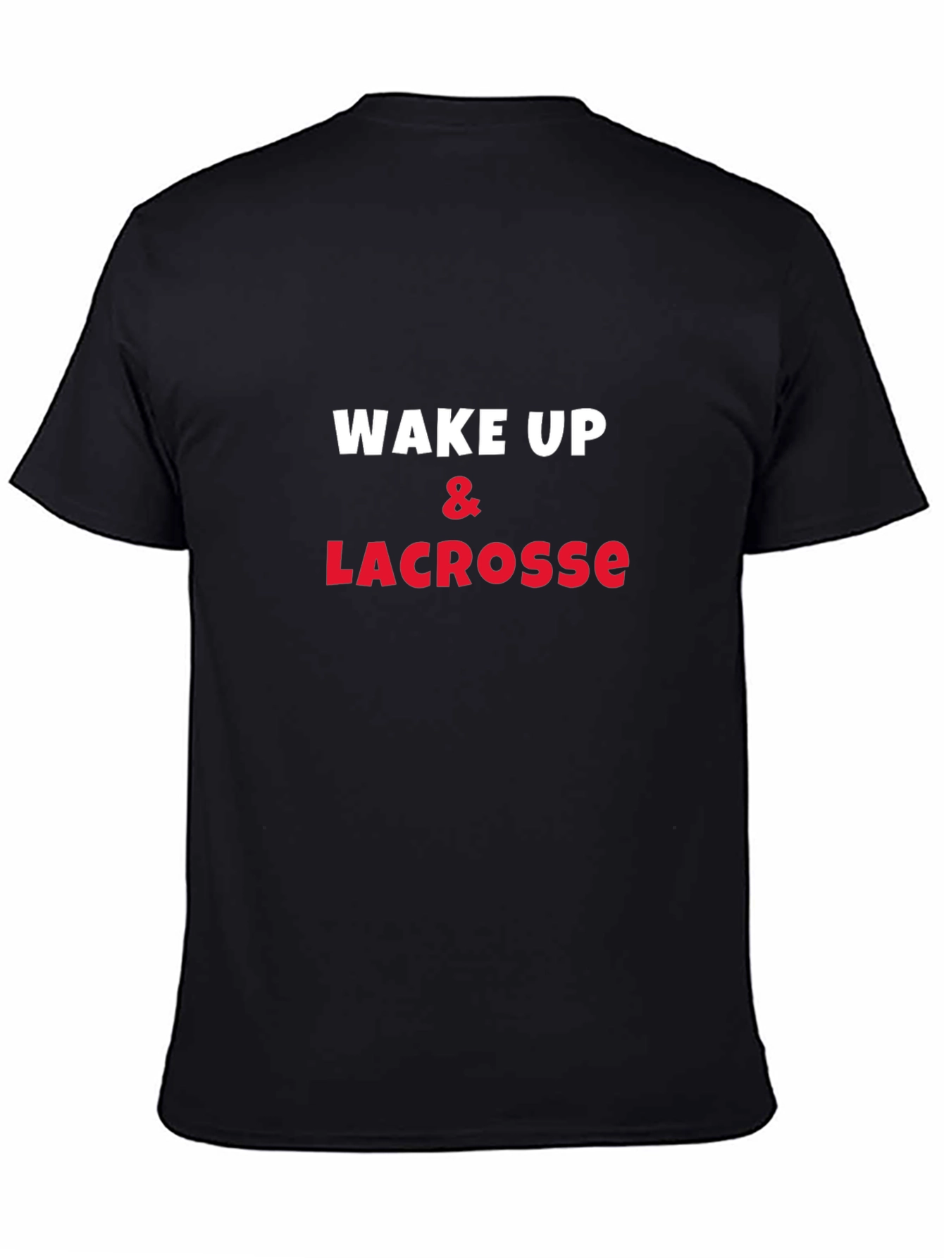 Wake Up & Lacrosse Graphic Tee - Soft Cotton