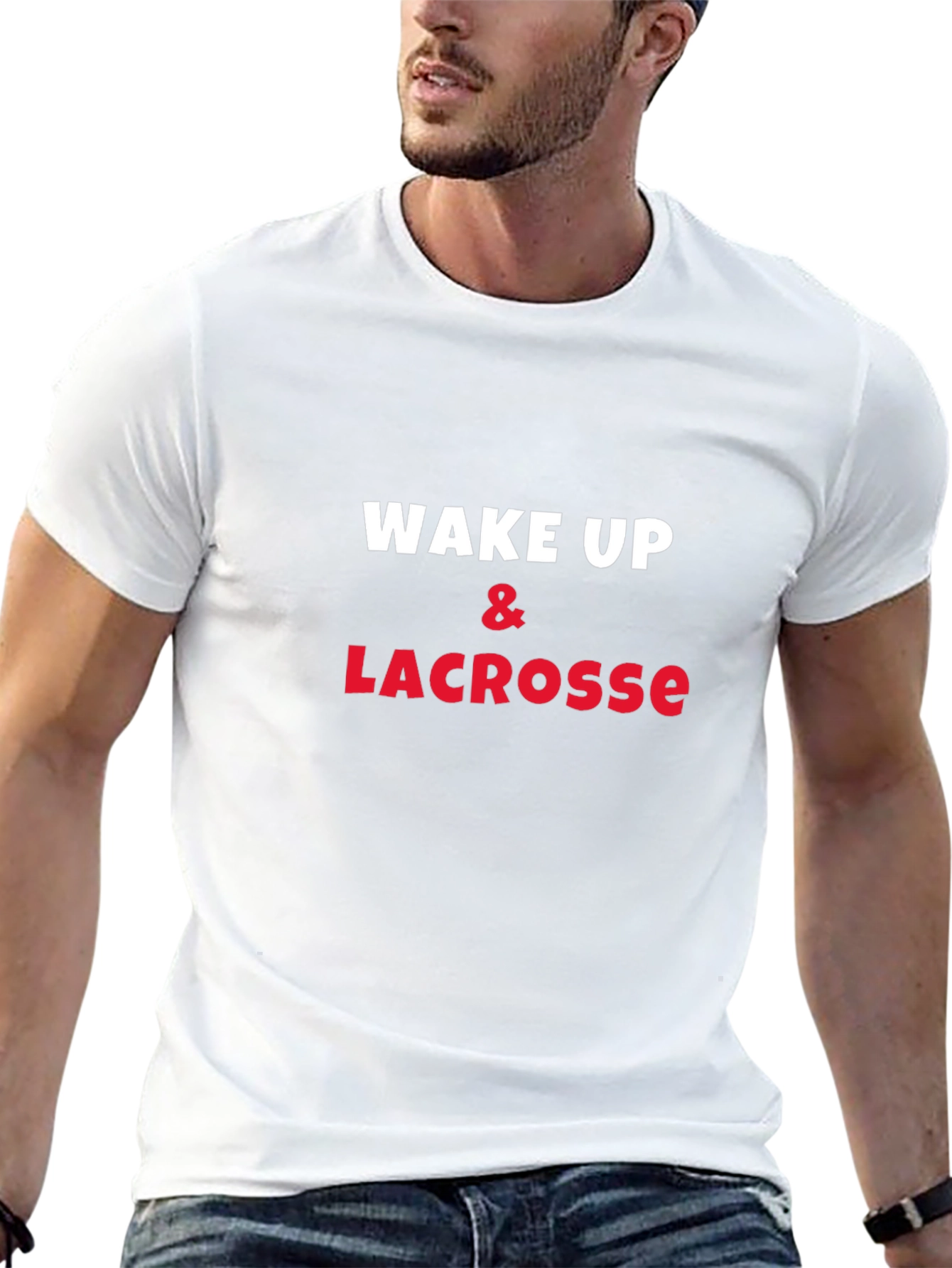 Wake Up & Lacrosse Graphic Tee - Soft Cotton