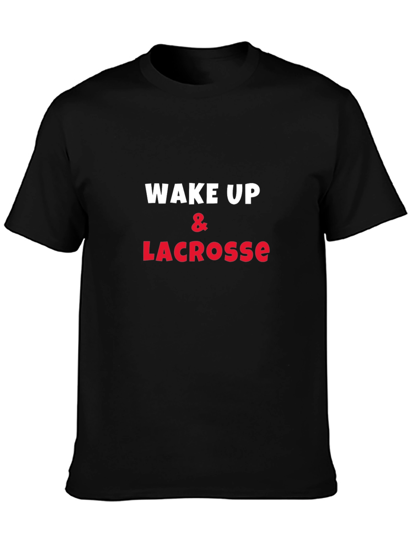 Wake Up & Lacrosse Graphic Tee - Soft Cotton