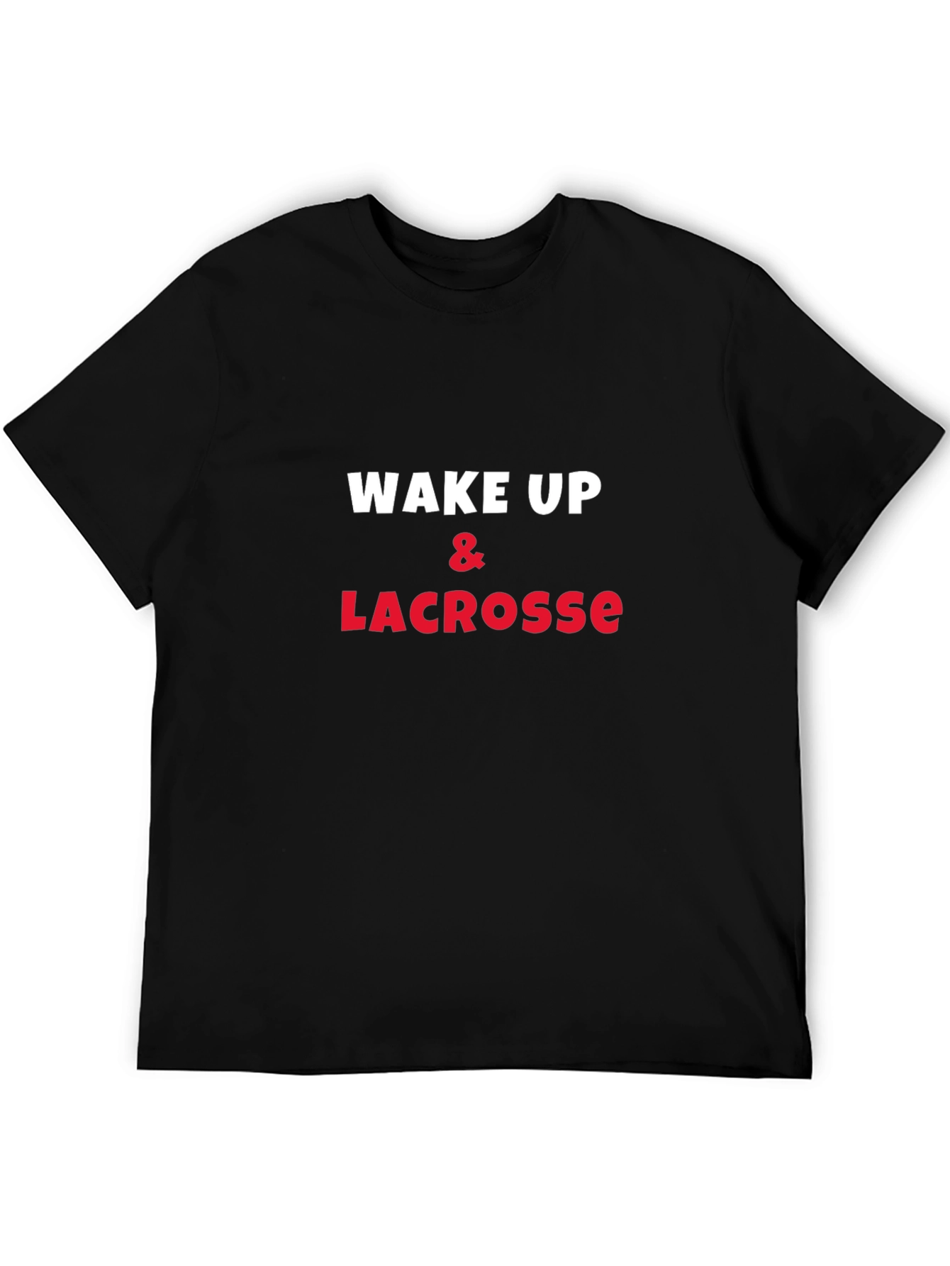Wake Up & Lacrosse Graphic Tee - Soft Cotton