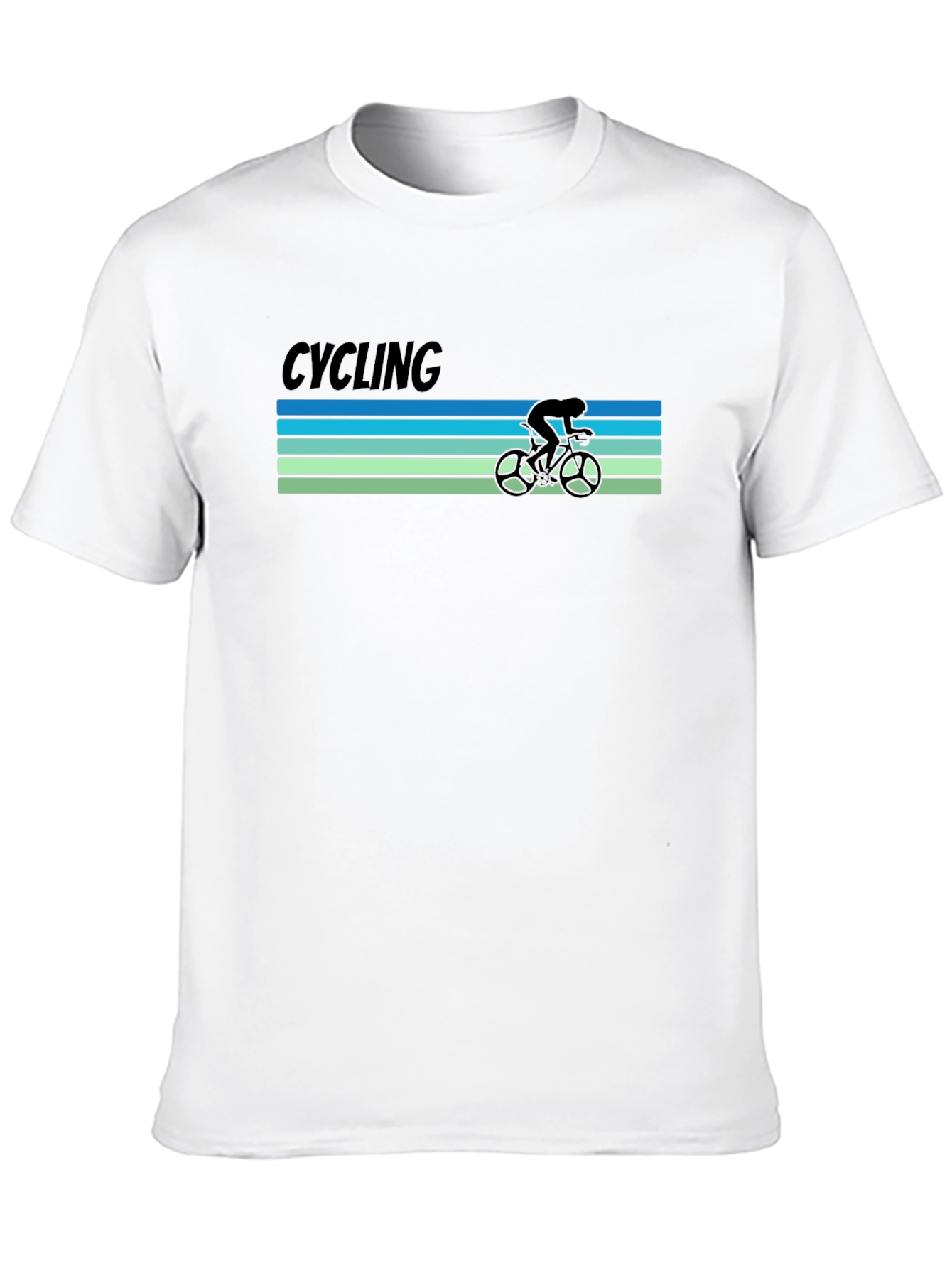 Cycling Retro T-Shirt -  Bicycle Rider Tee