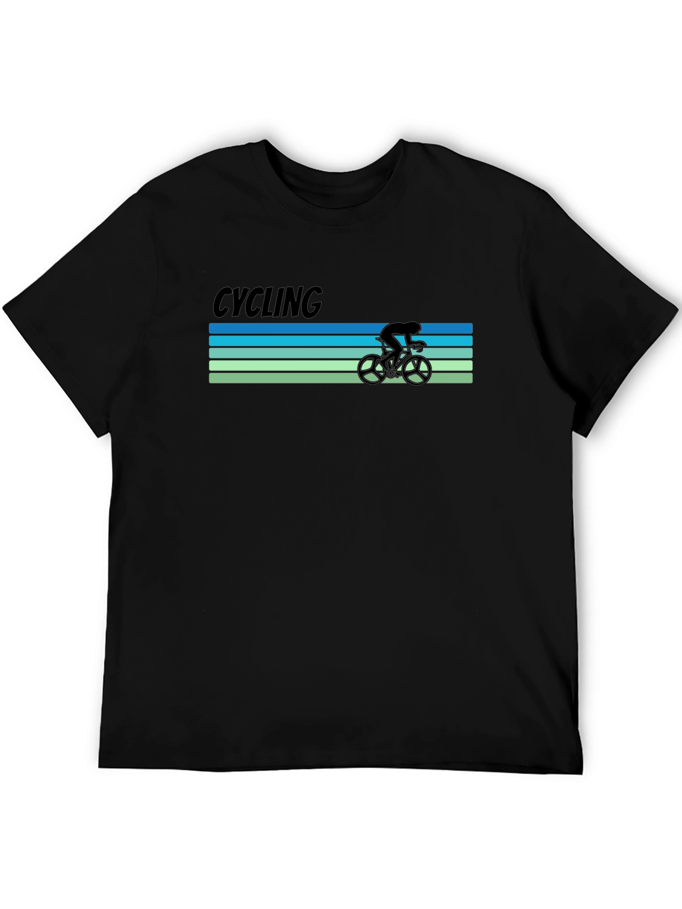 Cycling Retro T-Shirt -  Bicycle Rider Tee