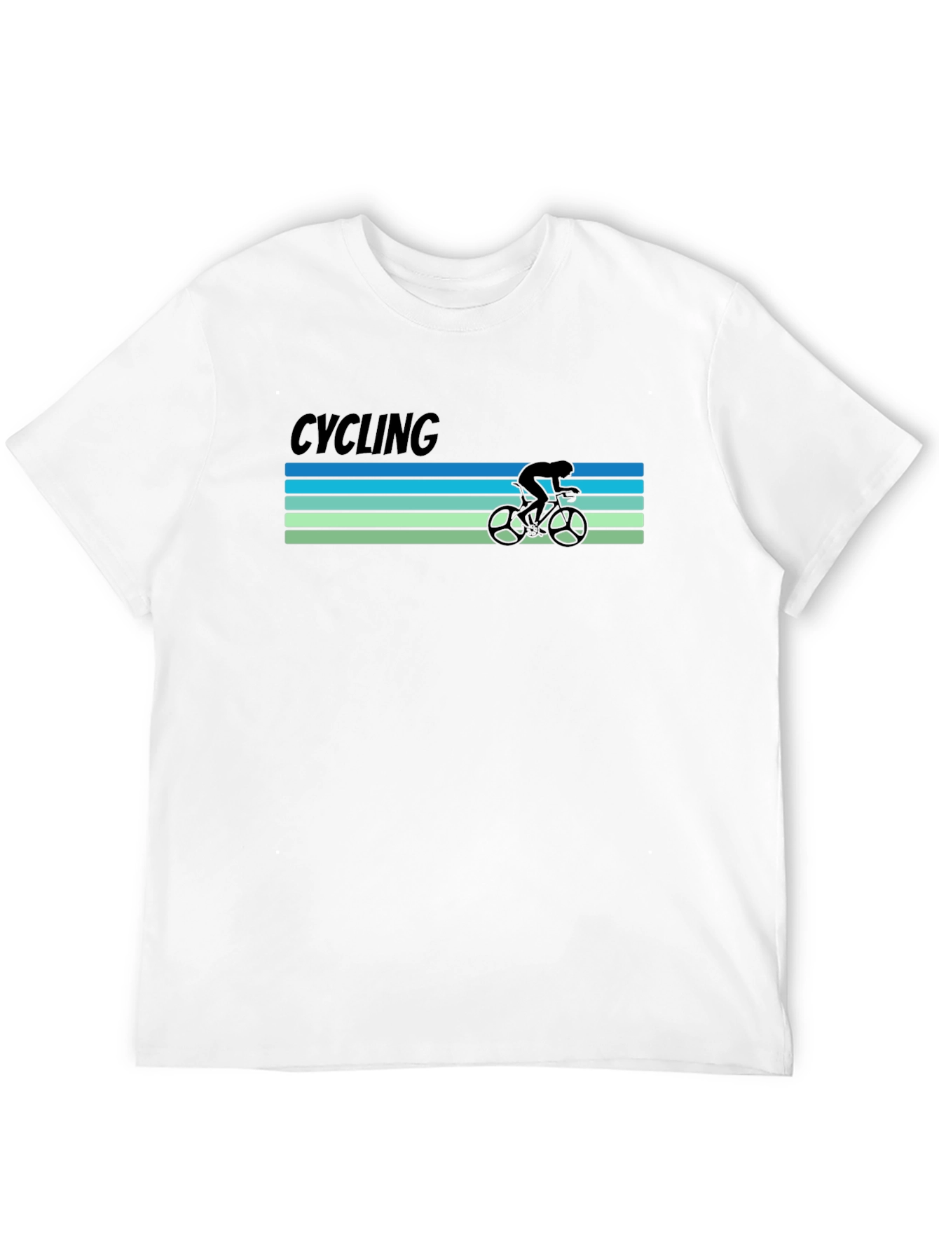 Cycling Retro T-Shirt -  Bicycle Rider Tee