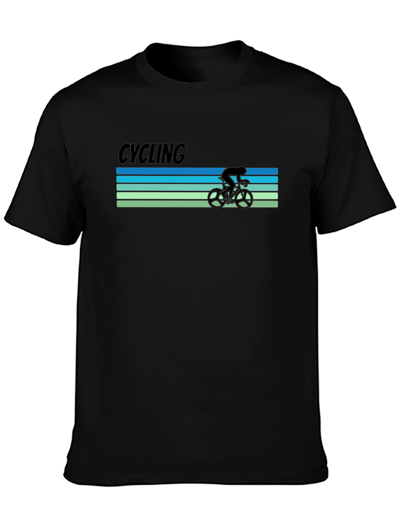 Cycling Retro T-Shirt -  Bicycle Rider Tee