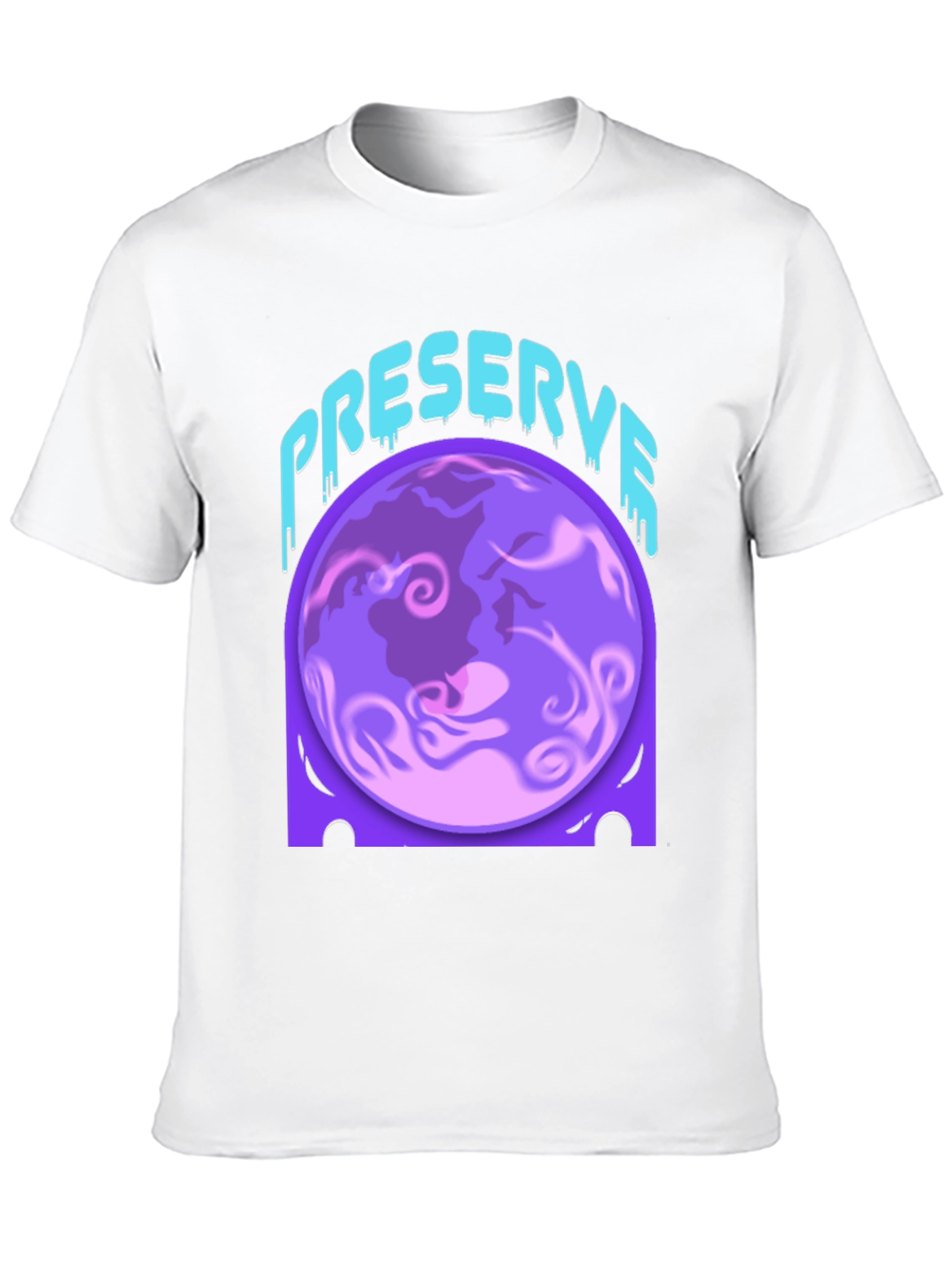 Preserve Planet Graphic Tee - Black Cotton Blend
