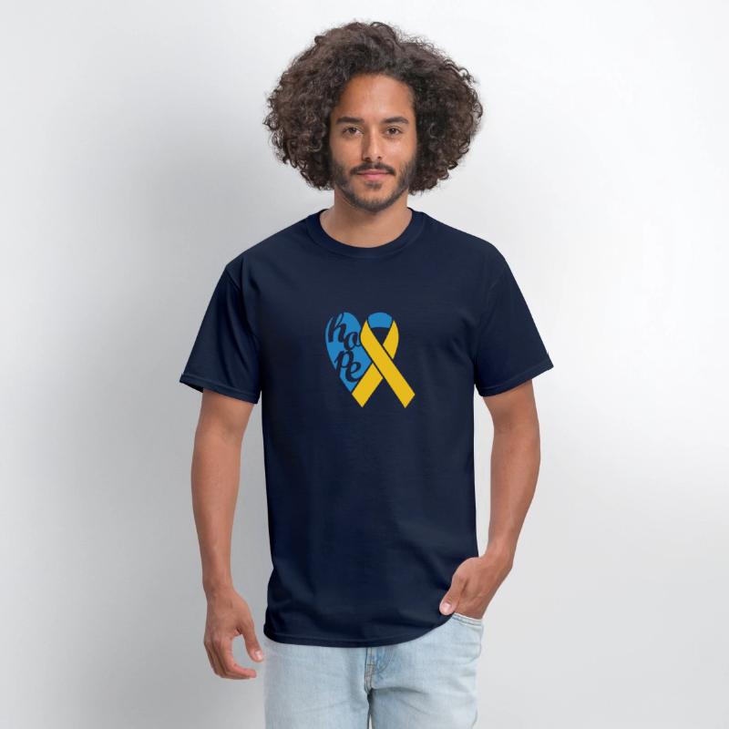 Hope Ukraine Support Ribbon Blue And Yellow