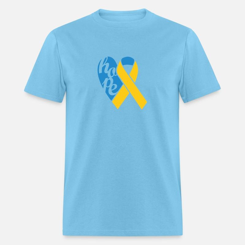 Hope Ukraine Support Ribbon Blue And Yellow