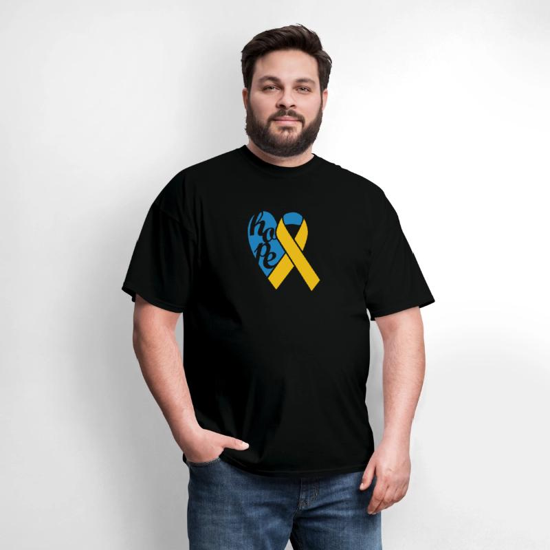 Hope Ukraine Support Ribbon Blue And Yellow