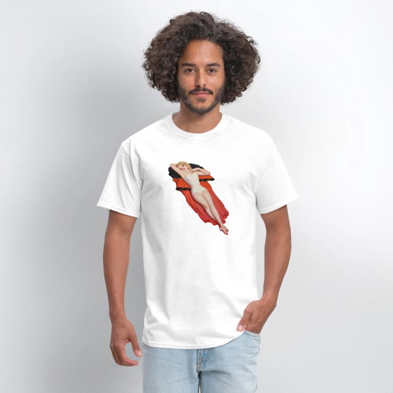 Hot Blonde Up Relaxing In Bikini-Retro Pinup