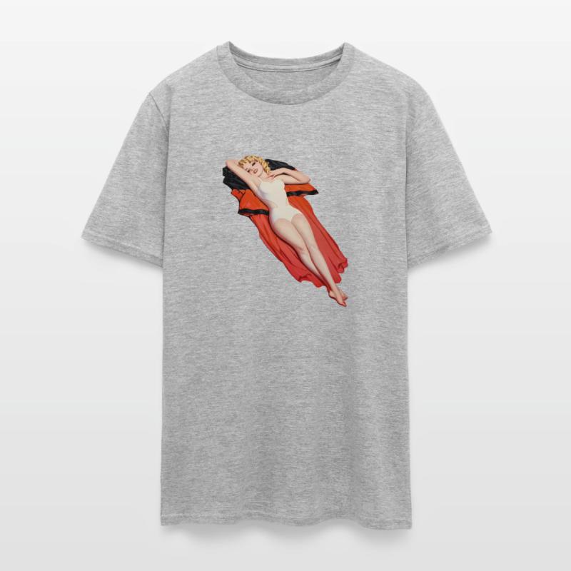 Hot Blonde Up Relaxing In Bikini-Retro Pinup