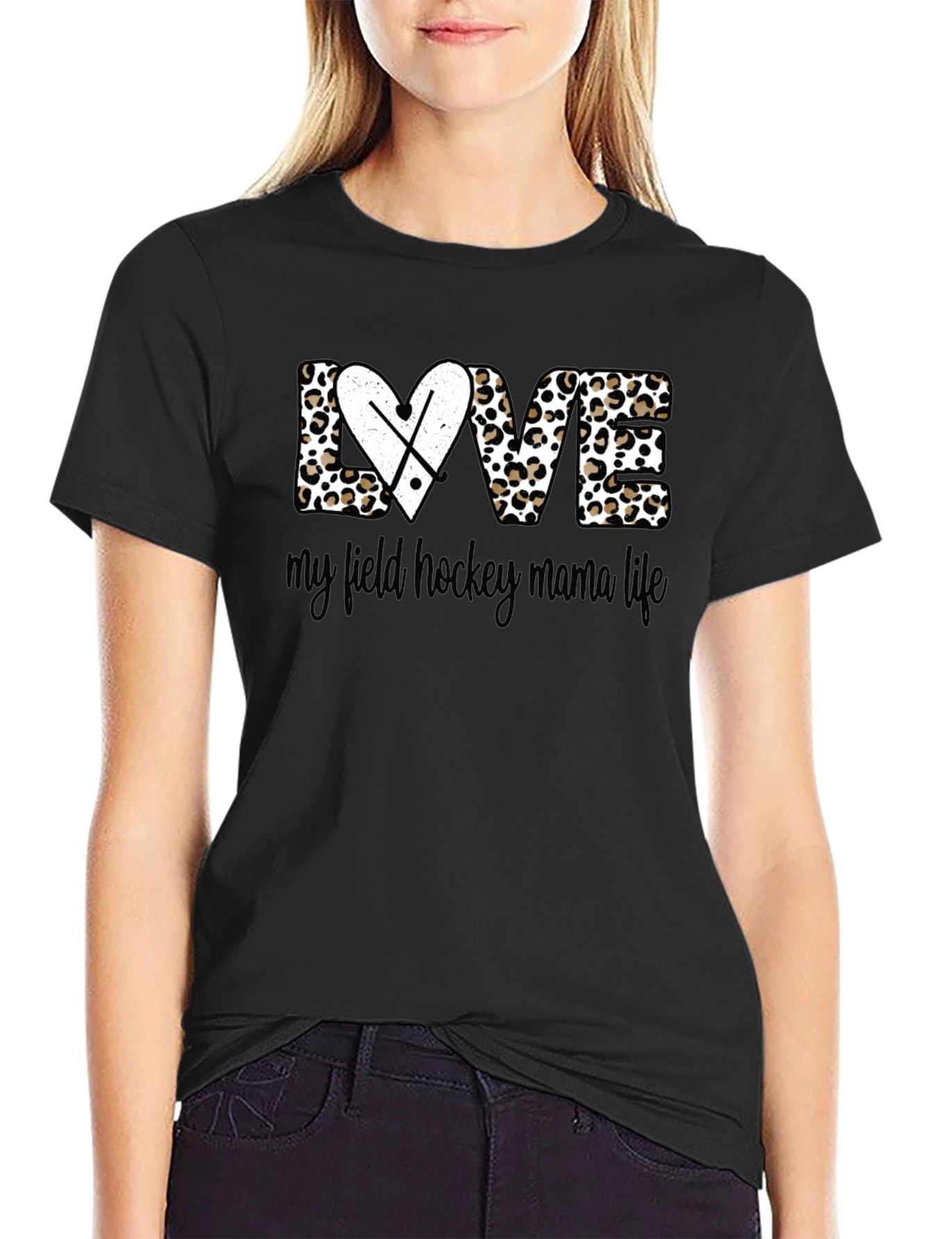 Love Field Hockey Mama Life Graphic Tee