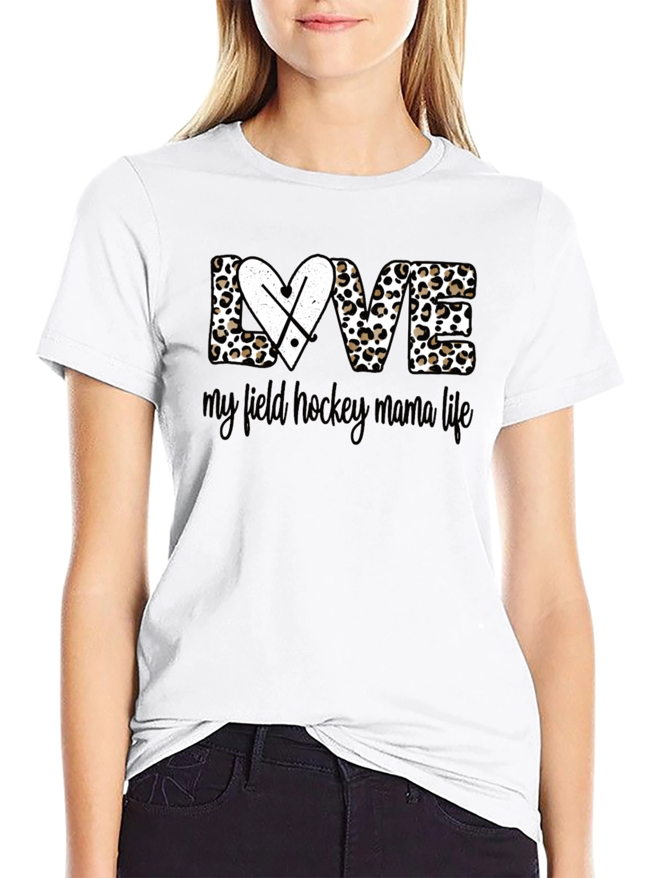 Love Field Hockey Mama Life Graphic Tee