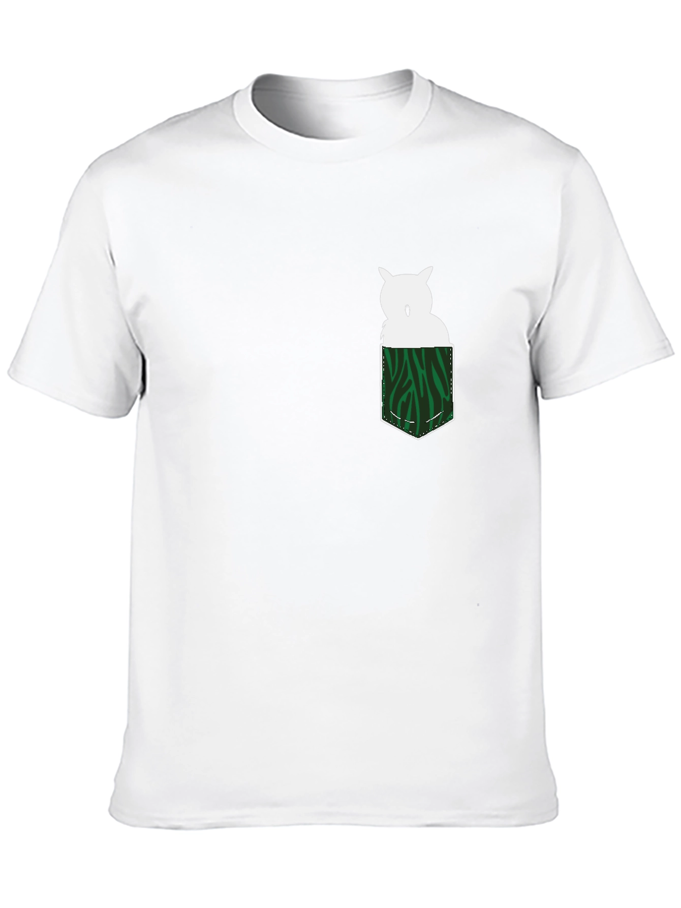 Owl in Pocket Graphic Tee - Mens Black T-Shirt
