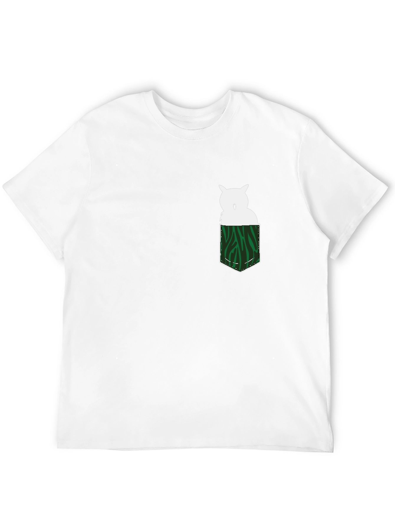 Owl in Pocket Graphic Tee - Mens Black T-Shirt