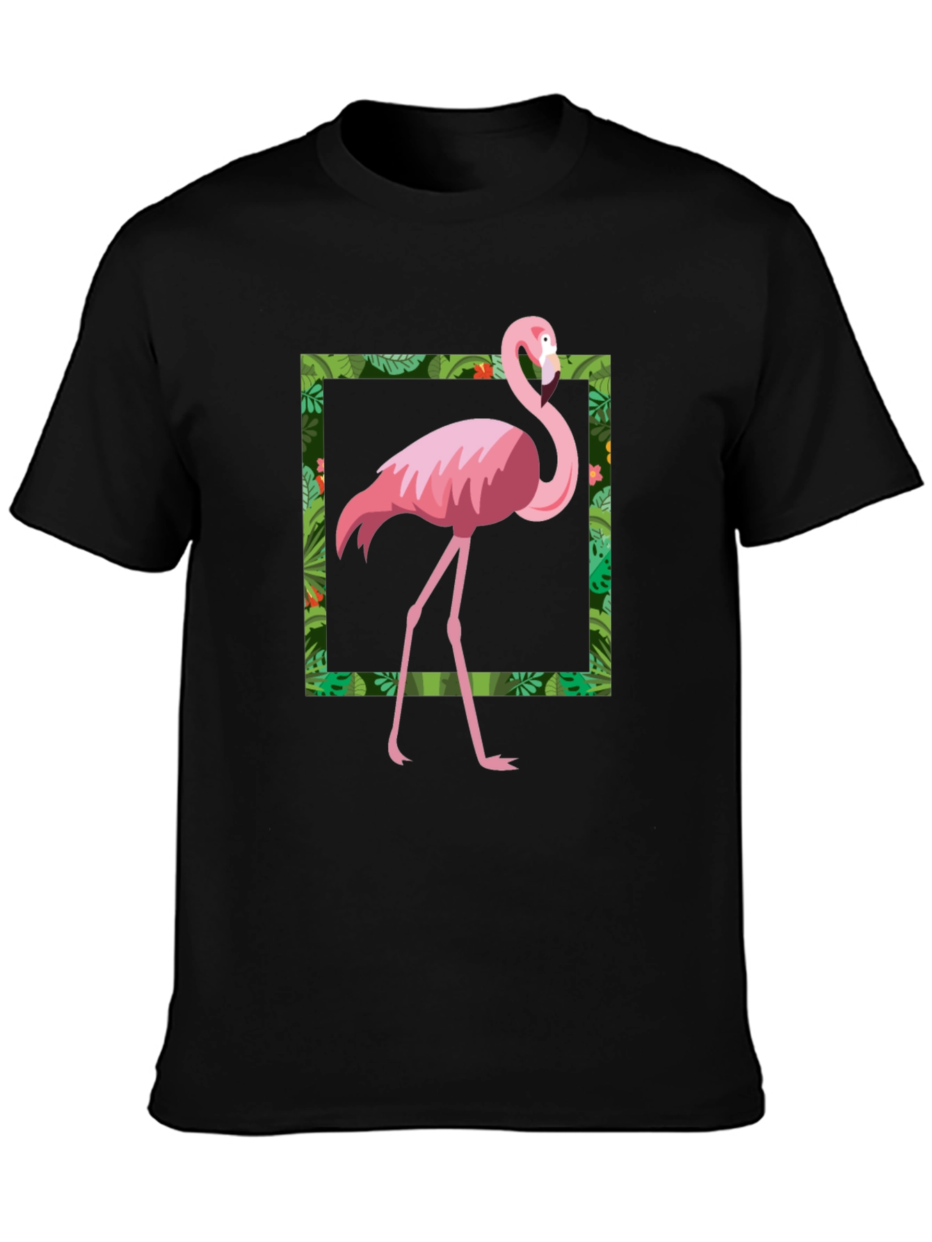 Tropical Flamingo Graphic T-Shirt