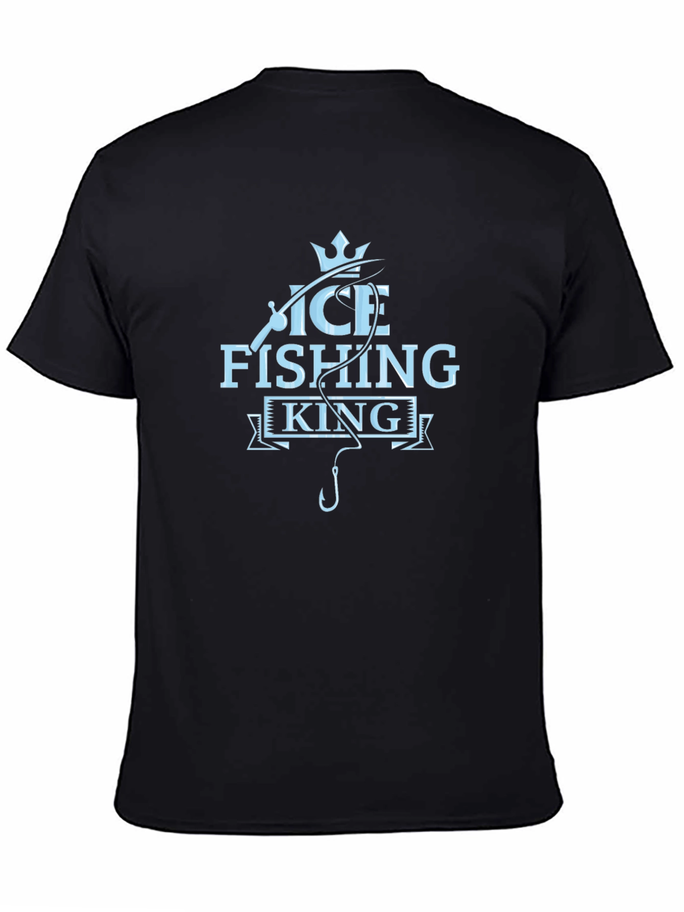 Ice Fishing King T-Shirt - Cool Angler Tee