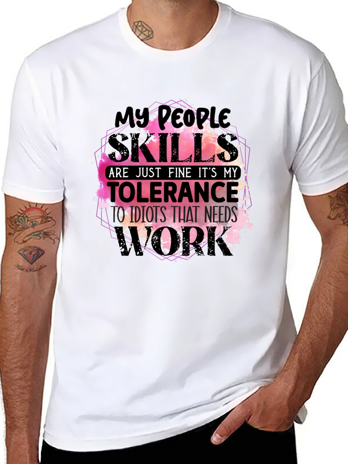 My People Skills T-Shirt Funny Sarcastic Tee