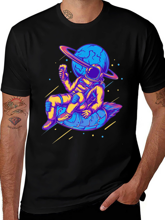 Astronaut in Space Graphic T-Shirt