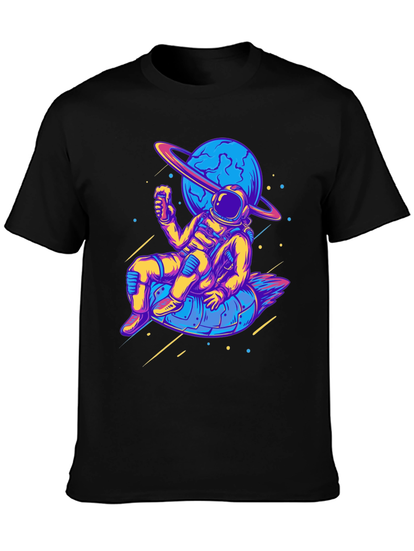 Astronaut in Space Graphic T-Shirt