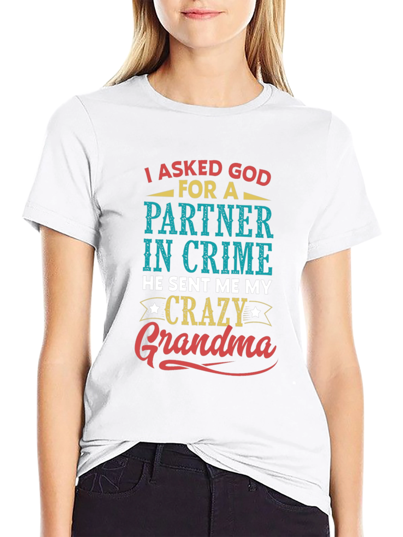 Partner In Crime Crazy Grandma Graphic Tee