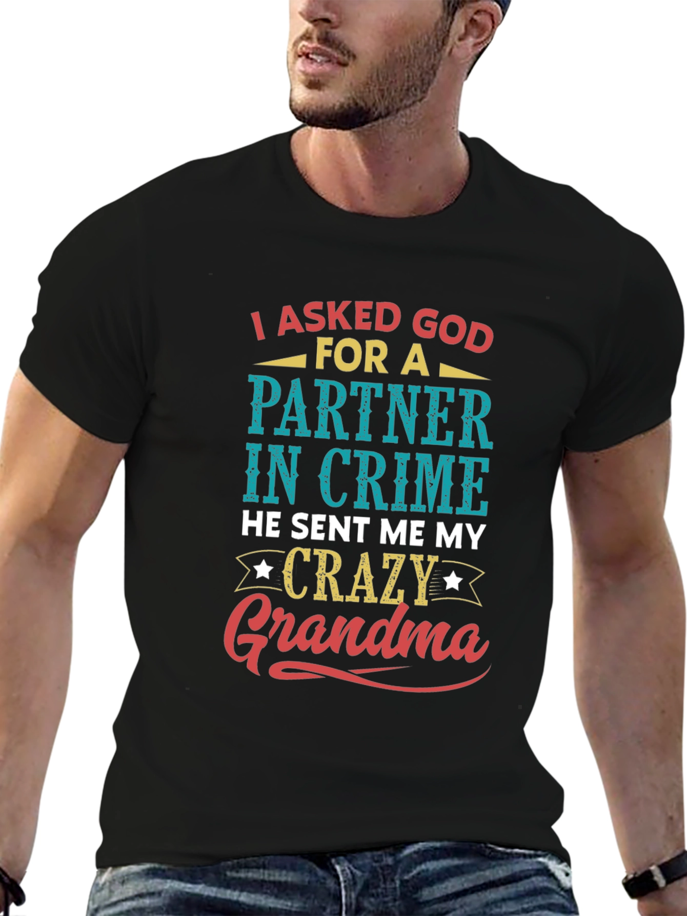 Partner In Crime Crazy Grandma Graphic Tee