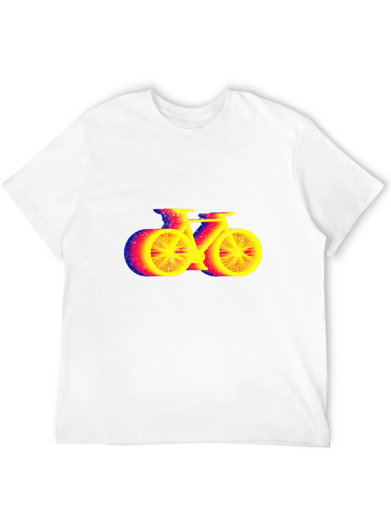 Cool Graphic Bike Print Black T-Shirt
