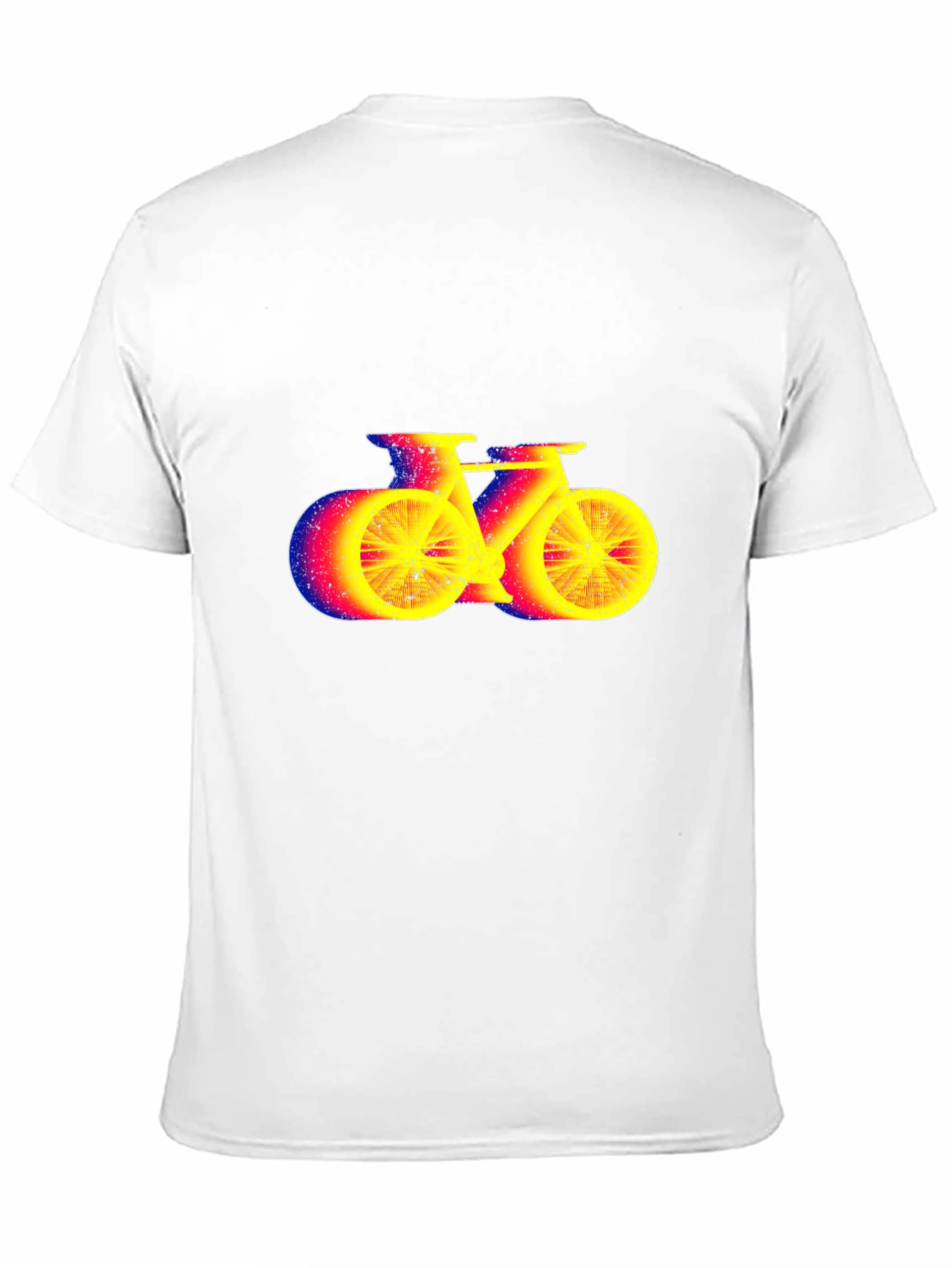 Cool Graphic Bike Print Black T-Shirt