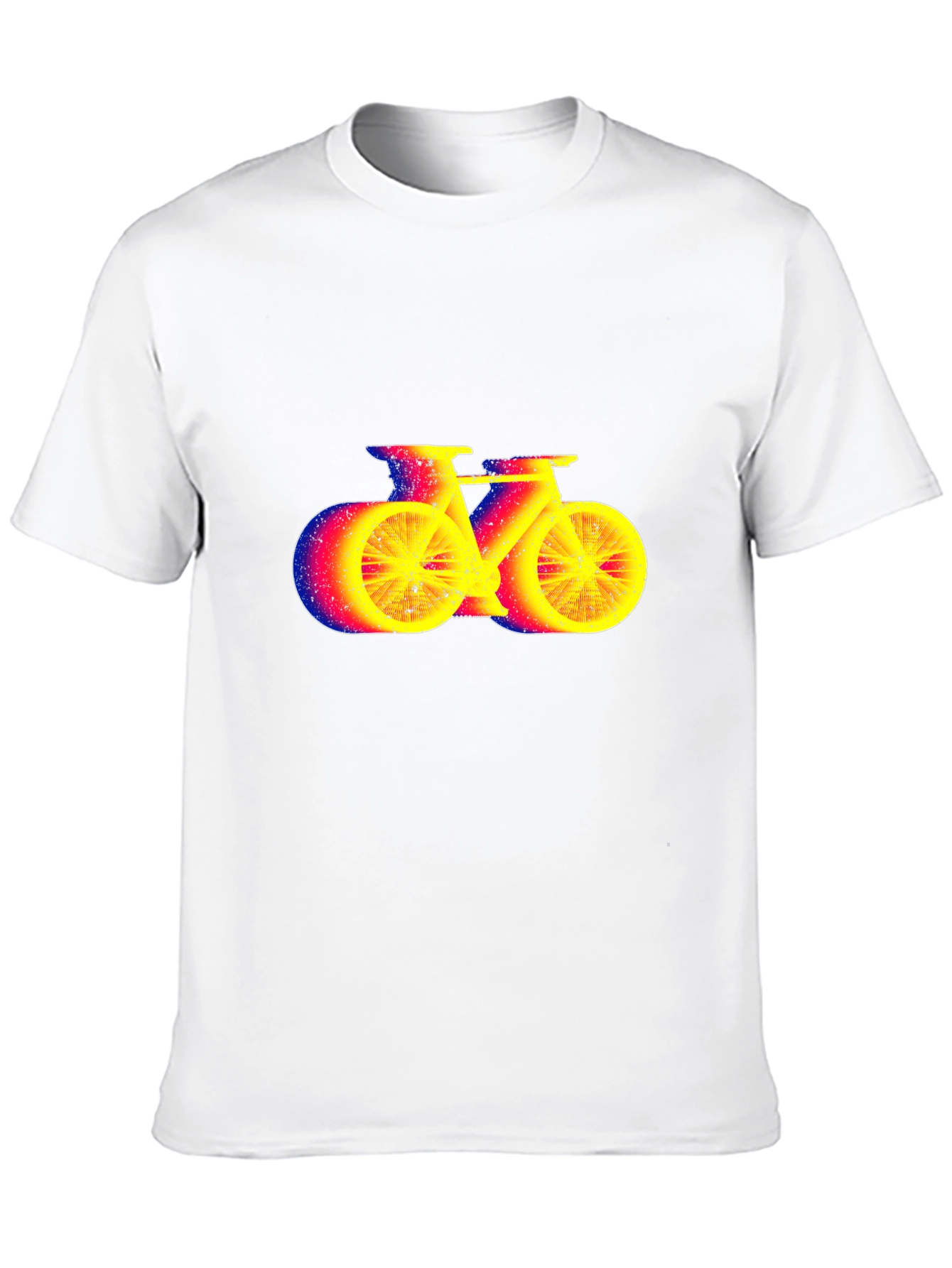Cool Graphic Bike Print Black T-Shirt